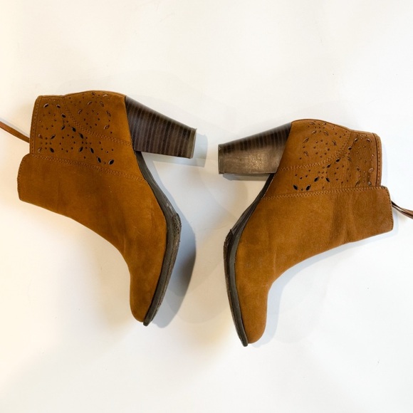 American eagle size zip faux suede ankle boot bootie ❤️ - Picture 5 of 8